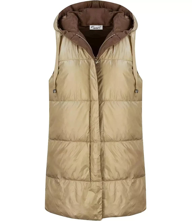 Long women's VEST reversible vest