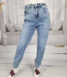 Women's Denim Pants Jeans Fashionable Light Blue NIA