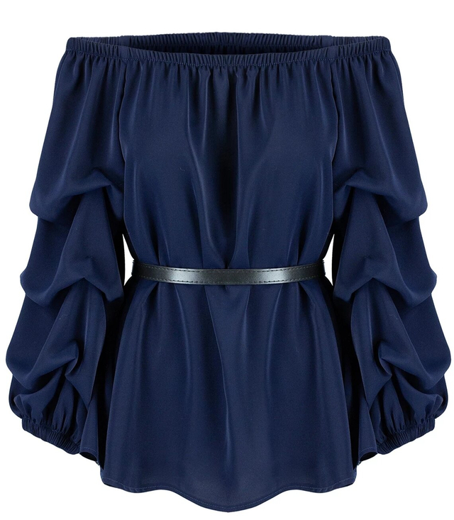Spanish blouse with decorative puffed sleeves Beautiful KAJA