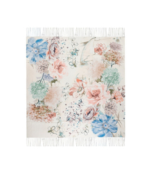 Women's scarf with floral pattern 100x100