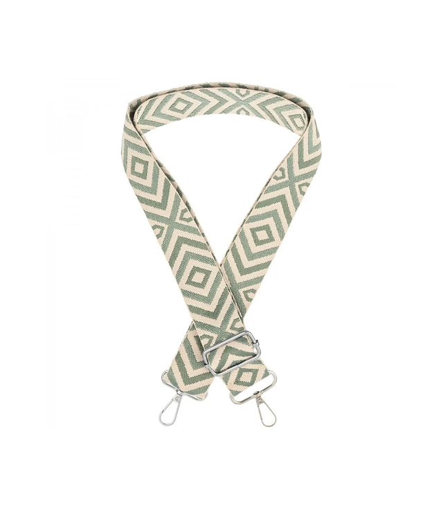 Fashionable braided wide purse strap adjustable