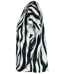 Elegant V-neck blouse with DIANA patterns