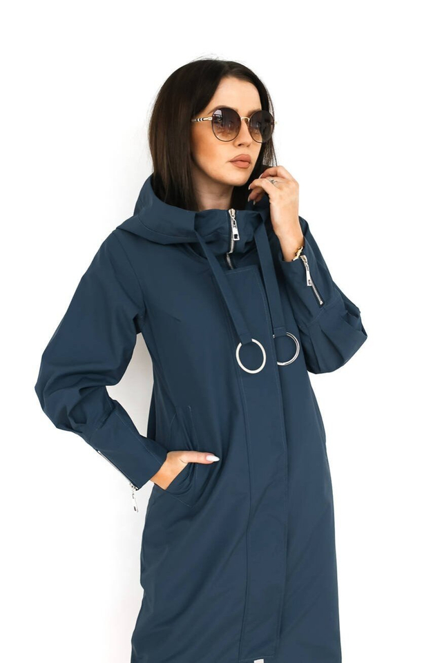 Women's transitional oversize hood coat