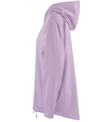 One-color basic women's thin sweatshirt with hood ZEFIRA