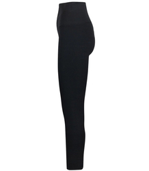 Slimming black high-waist leggings