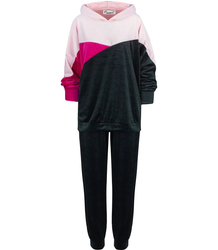 PLUS SIZE velor sports tracksuit set LARA