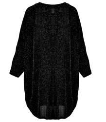 Połyskująca tunika sukienka mini oversize 