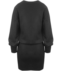 Sukienka dresowa mini bluza mini ściągany dół