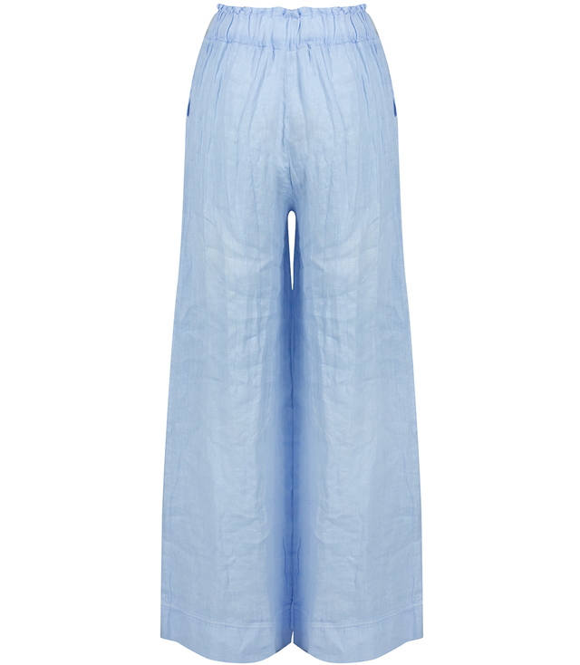 Wide leg linen culotte pants LAILA