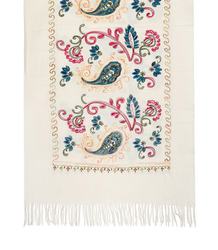 Women's scarf with floral ornament stylish