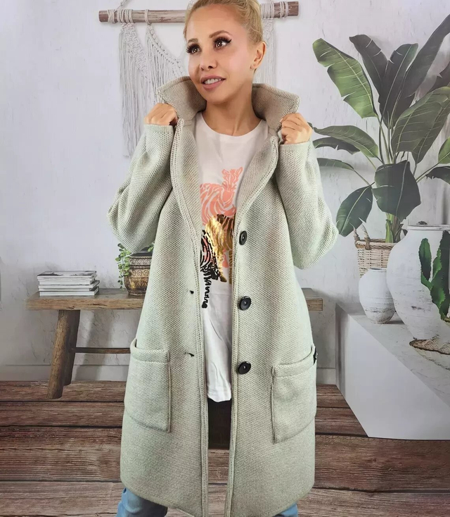 Knitted Transition Coat Cardigan Sweater