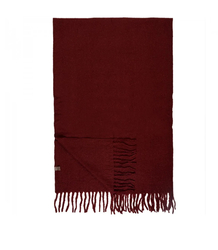 Elegant scarf with tassels in one color