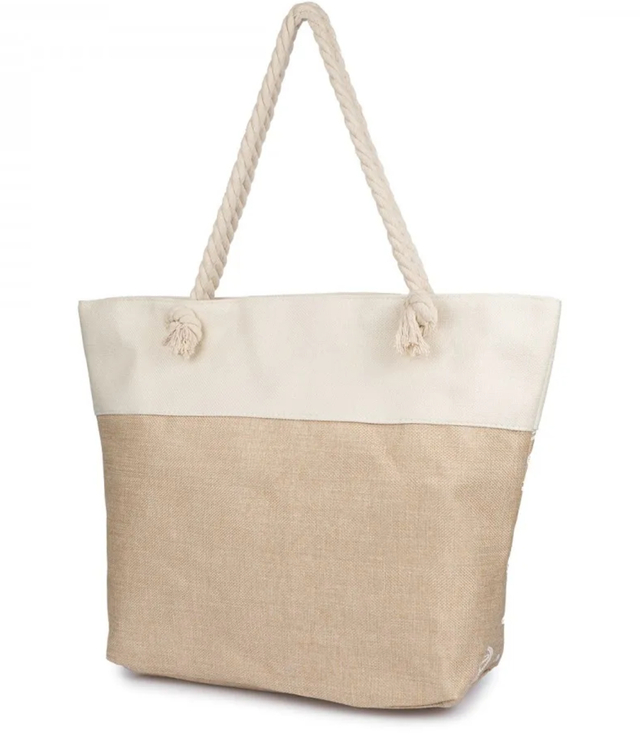 Mega large cotton summer beach bag, spacious, light