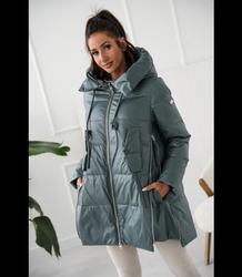 Women's Warm Warmed Elegant Jacket with Hood For Winter MAJA