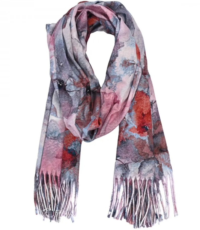 Scarf Scarf tassel warm flowers soft smooth 180x70 cm