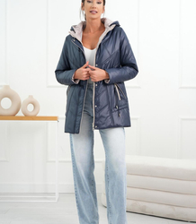Women's Transitional Warm Jacket Elegant Hoodie Autumn Rose
