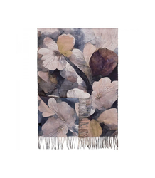 Szal szalik Chusta frędzle ciepły kwiaty miękki gładki 180x70 cm