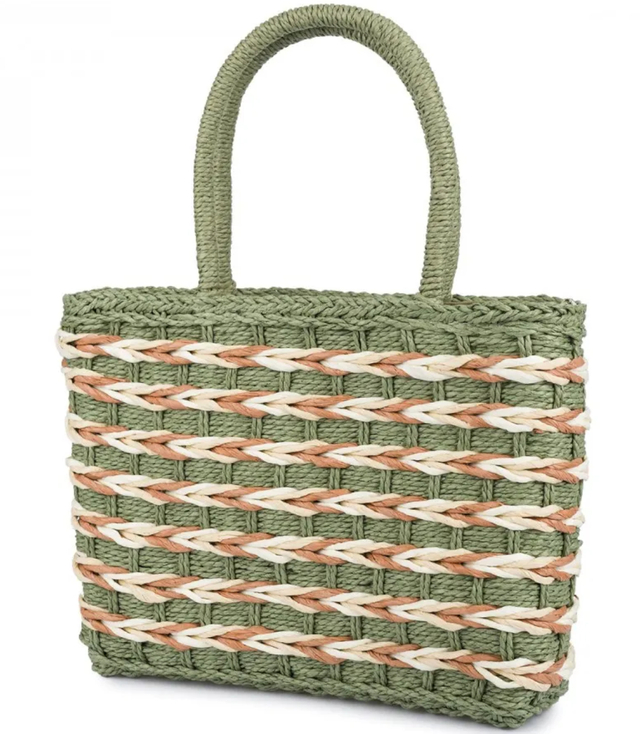 Large basket, summer bag, soft woven handbag