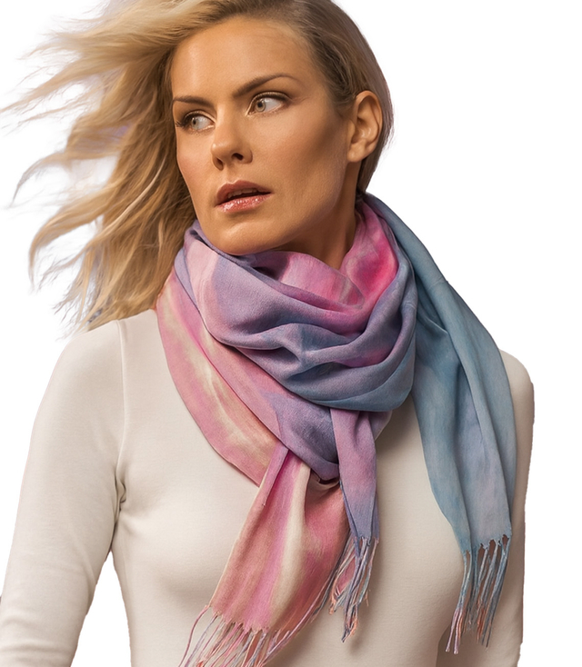 Women's scarf with stylish design 180x70