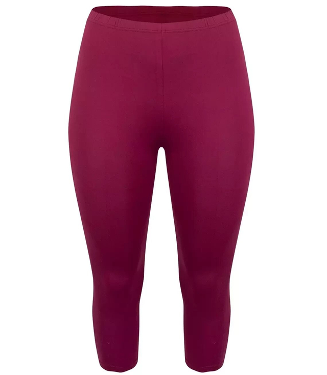 Klasyczne legginsy bezszwowe 3/4 plus size