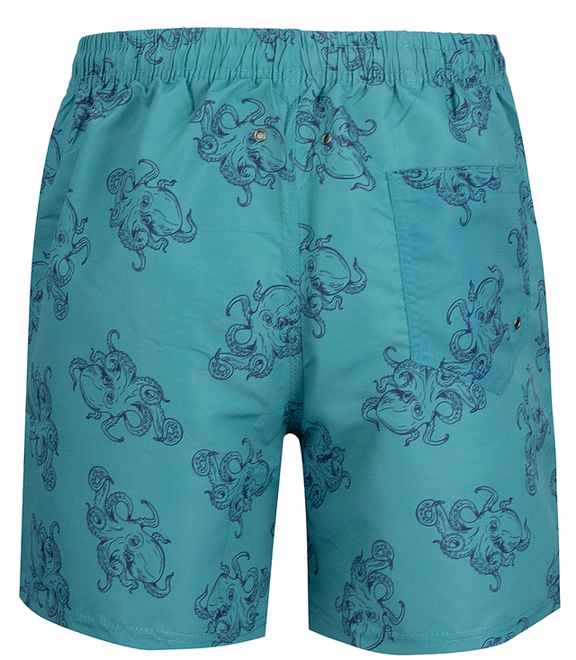 Swimming shorts with nautical print all over patterns