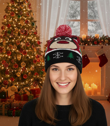 Winter Christmas hat with pom-pom - perfect for preze