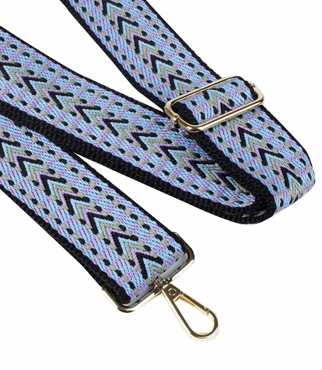 Fashionable braided wide purse strap adjustable