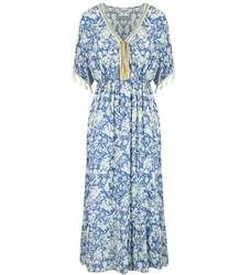 Long boho patterned maxi dress DALIA