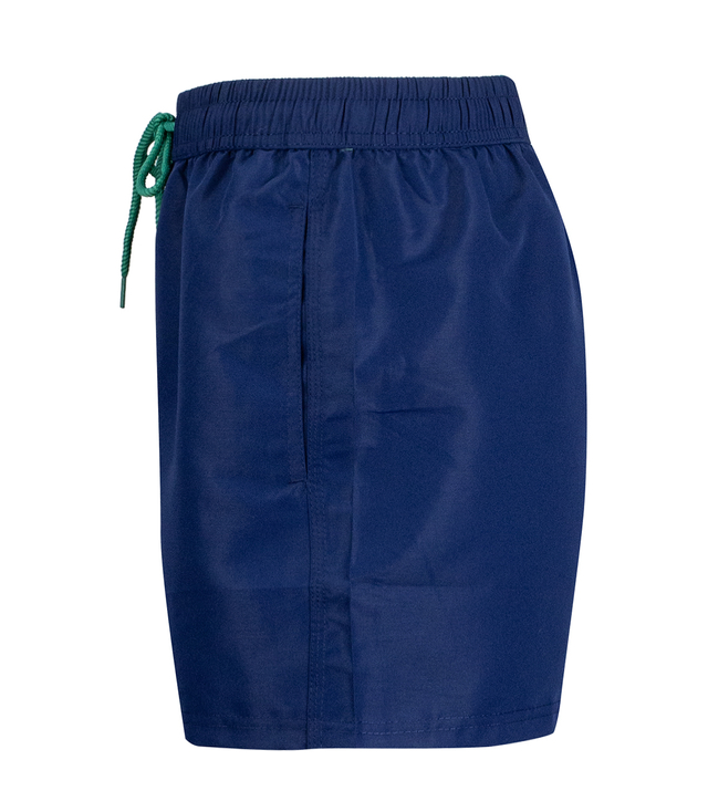 One-color swim shorts with contrasting string