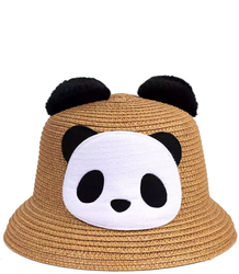 Set of braided panda ears hat + handbag