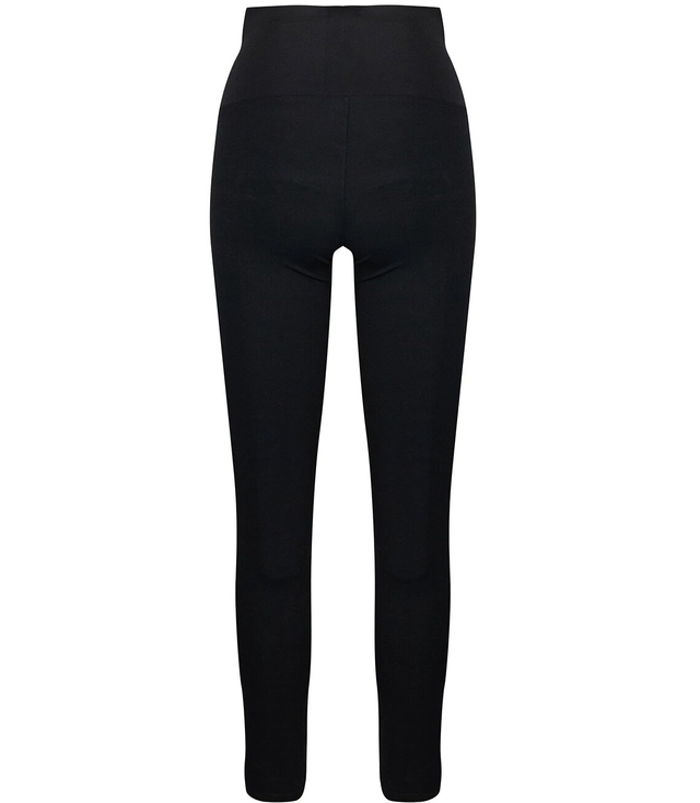 Slimming black high-waist leggings