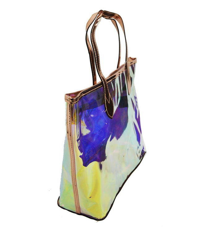 Large hologram shopper bag stylish urban