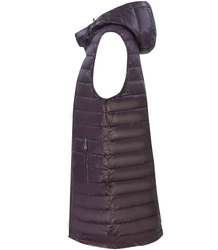 Women's long sleeveless plus size vest