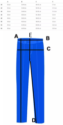 Thin elastic 3/4 pants with an elastic band