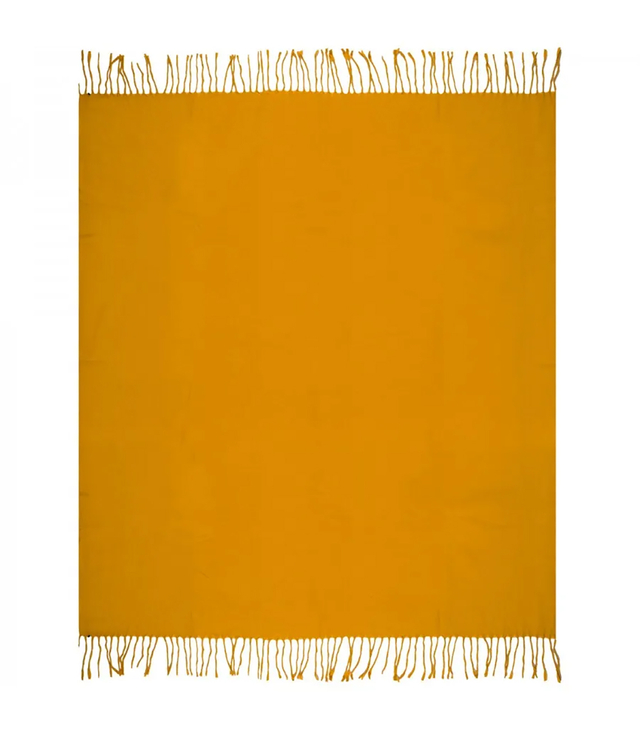 One-color shaik shawl with tassels STELLA