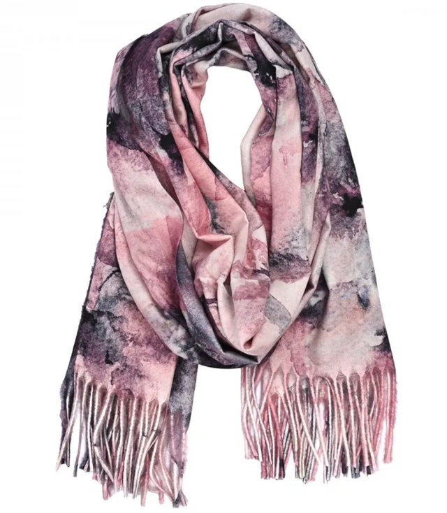 Scarf Scarf tassel warm flowers soft smooth 180x70 cm