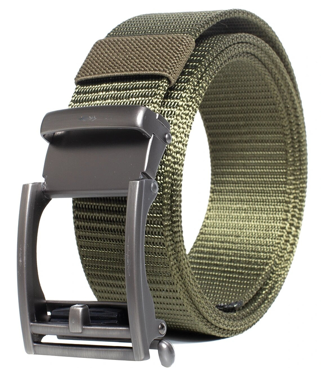 Universal men's belt 125/3.5 cm Metal clip buckle