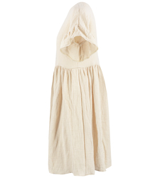 MARIA oversize muslin midi dress with ruffles