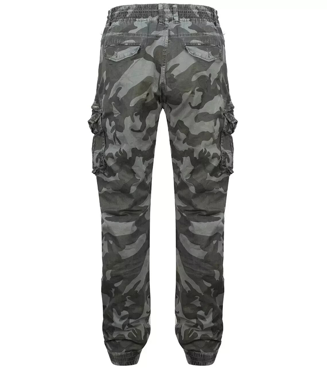 Men's denim cargo pants CAMO joggers