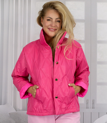 Kurtka pikowana WIOSENNA z kołnierzem stylowe kolory