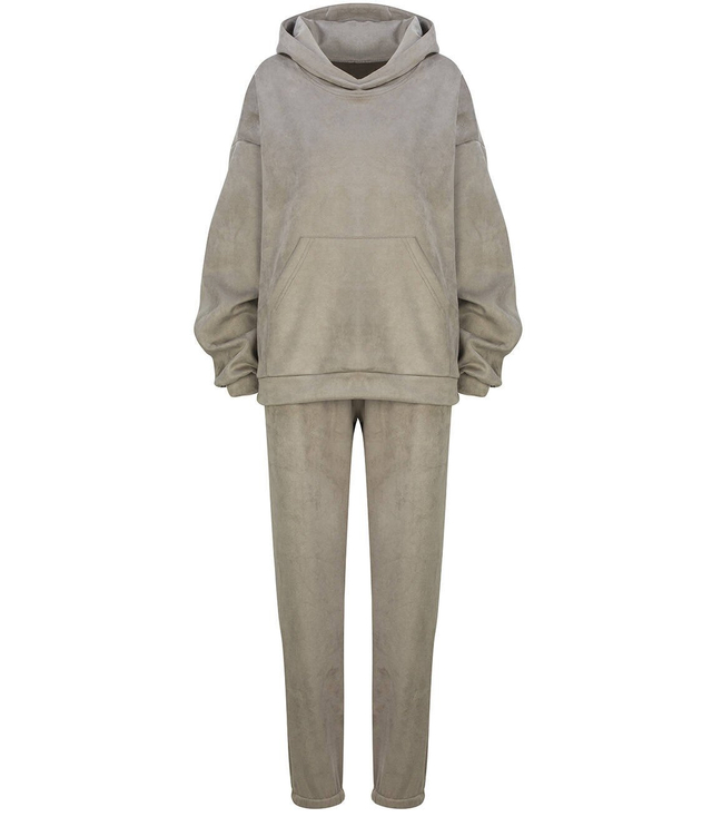 BASIC suede tracksuit 2-piece set