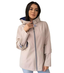 Women's transitional spring hooded jacket LUIZA