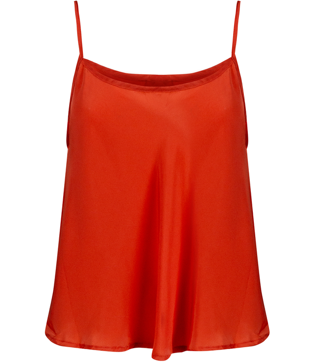 Silk trapeze top with adjustable straps CINDY