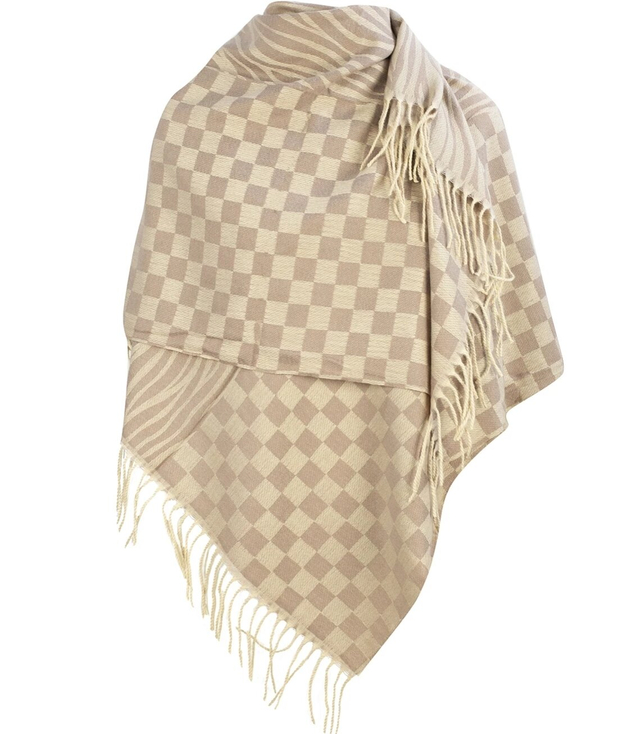 Fashionable two-color zebra shawl scarf