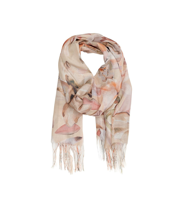 Women's floral pattern scarf 180x70