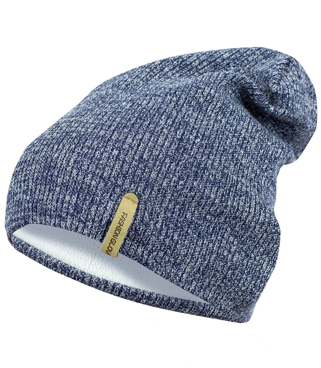 Warm men's hat Classic beanie with fleece. Fashionable