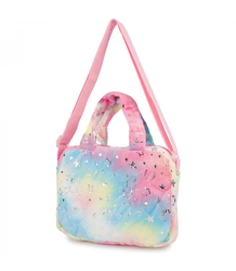 Children's plush bag with adorable unicorn handle strap