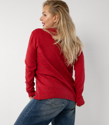 LIVIA melange knit cardigan pullover cardigan
