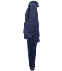 Tracksuit pants sweatshirt hood velor plus size