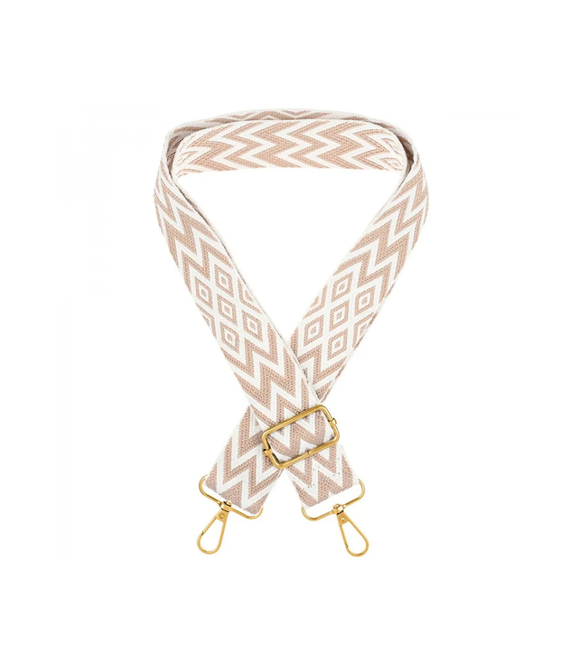 Fashionable braided wide purse strap adjustable